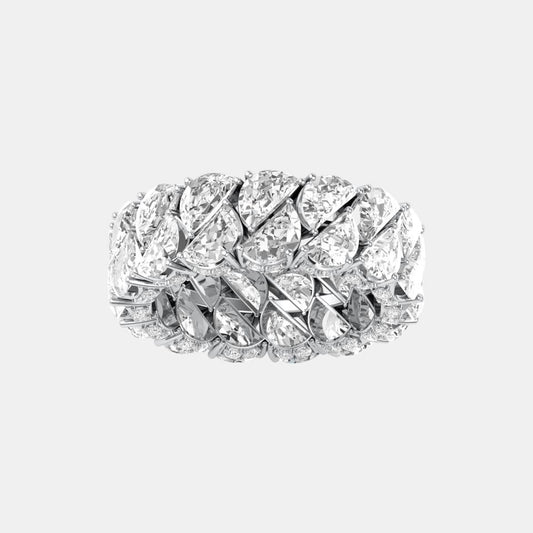HALF MOON ETERNITY WEDDING BAND