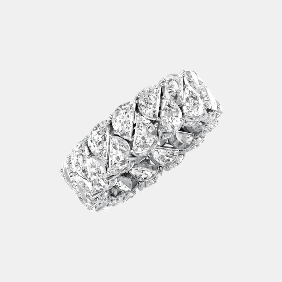 HALF MOON ETERNITY WEDDING BAND
