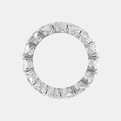 HALF MOON ETERNITY WEDDING BAND - M&D Signature Jewels