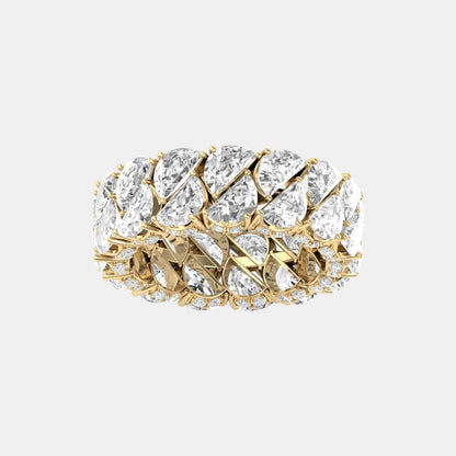 HALF MOON ETERNITY WEDDING BAND - M&D Signature Jewels