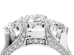 OVAL 3 STONE RING