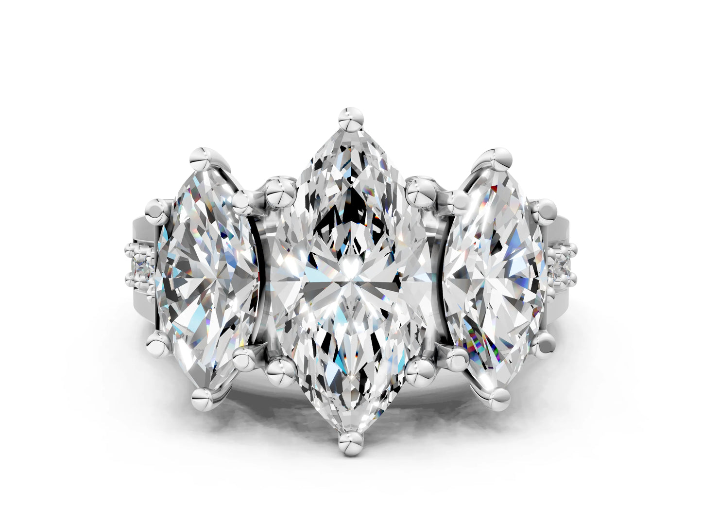 MARQUISE 3 STONE RING - M&D Signature Jewels