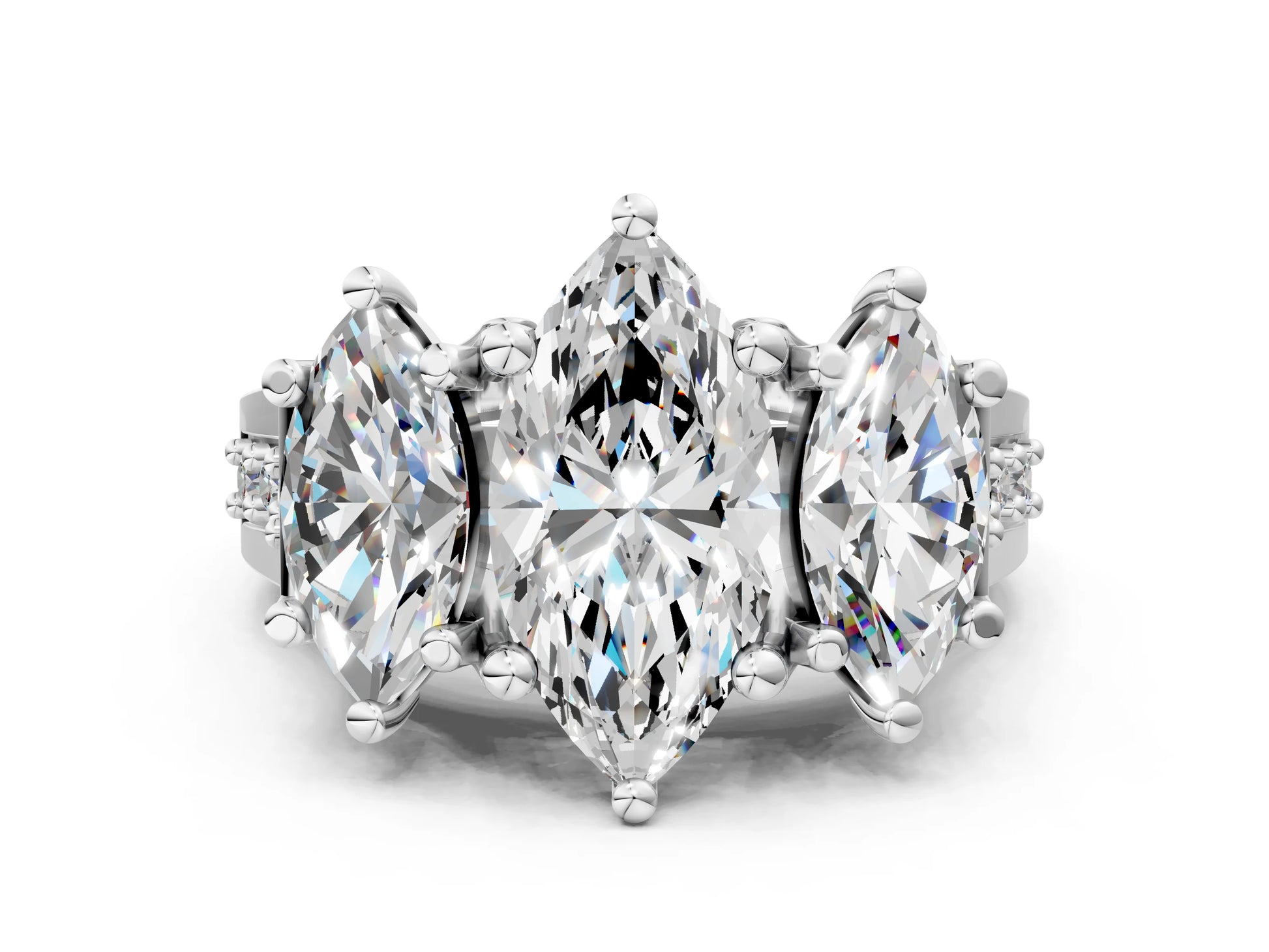 MARQUISE 3 STONE RING - M&D Signature Jewels