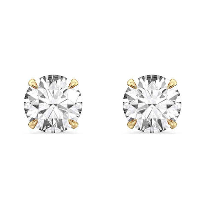 ROUND HIDDEN HALO EARRING