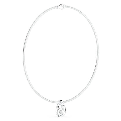 ROUND FANCY SOLITAIRE PENDANT