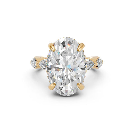 OVAL PAVE FANCY RING