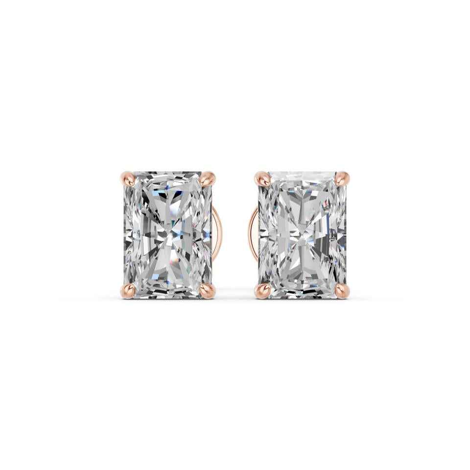 RADIANT 4 PRONG BASKET EARRINGS