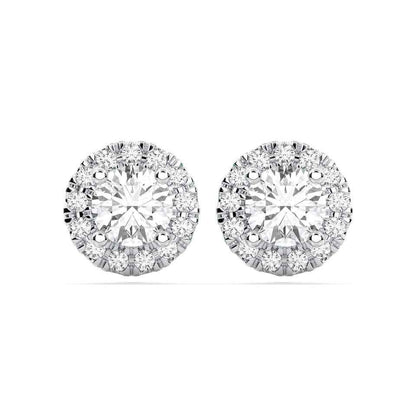 ROUND HALO EARRING