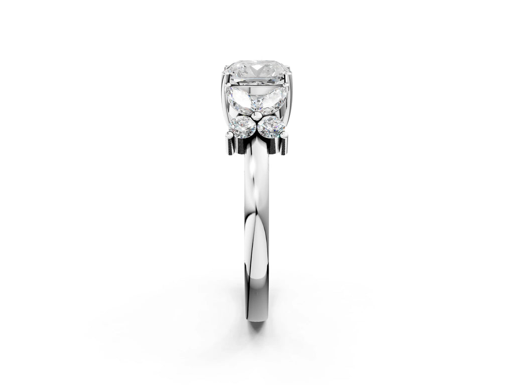 CUSHION NATURE INSPIRED  RING