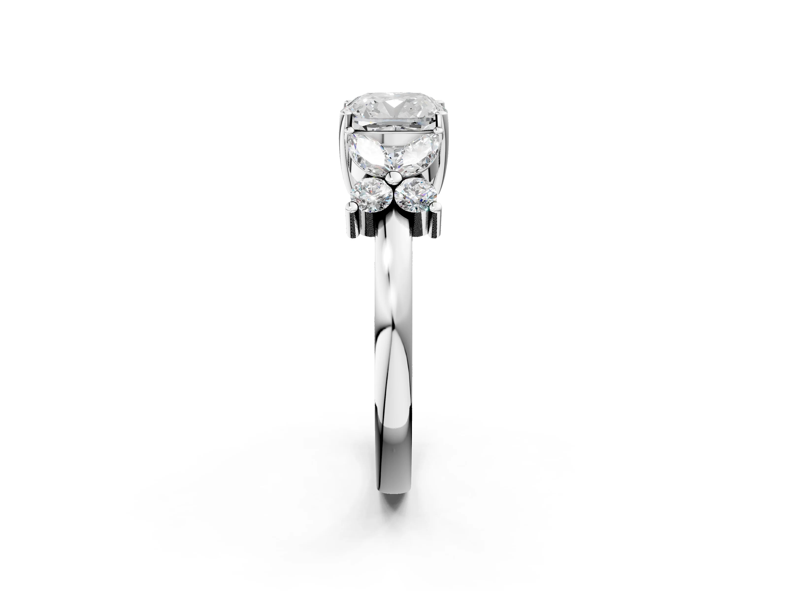 CUSHION NATURE INSPIRED  RING