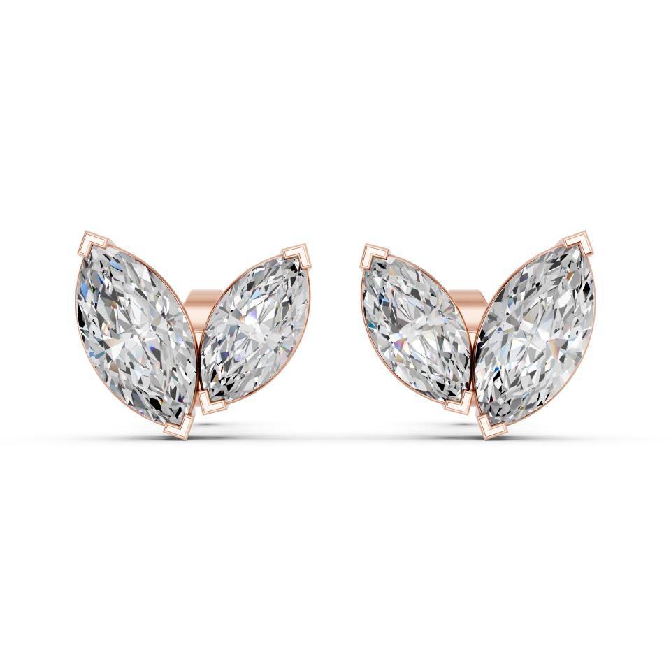 MARQUISE TWO STONE EARRING