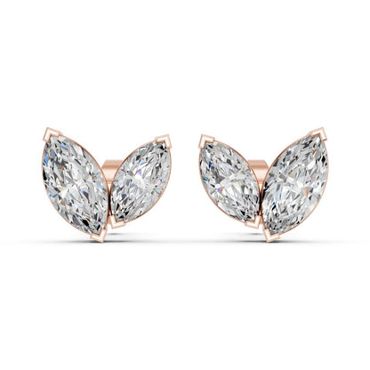 MARQUISE TWO STONE EARRING