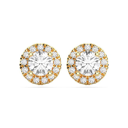 ROUND HALO EARRING