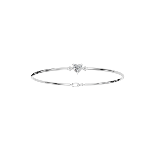 HEART SOLITAIRE BANGLE