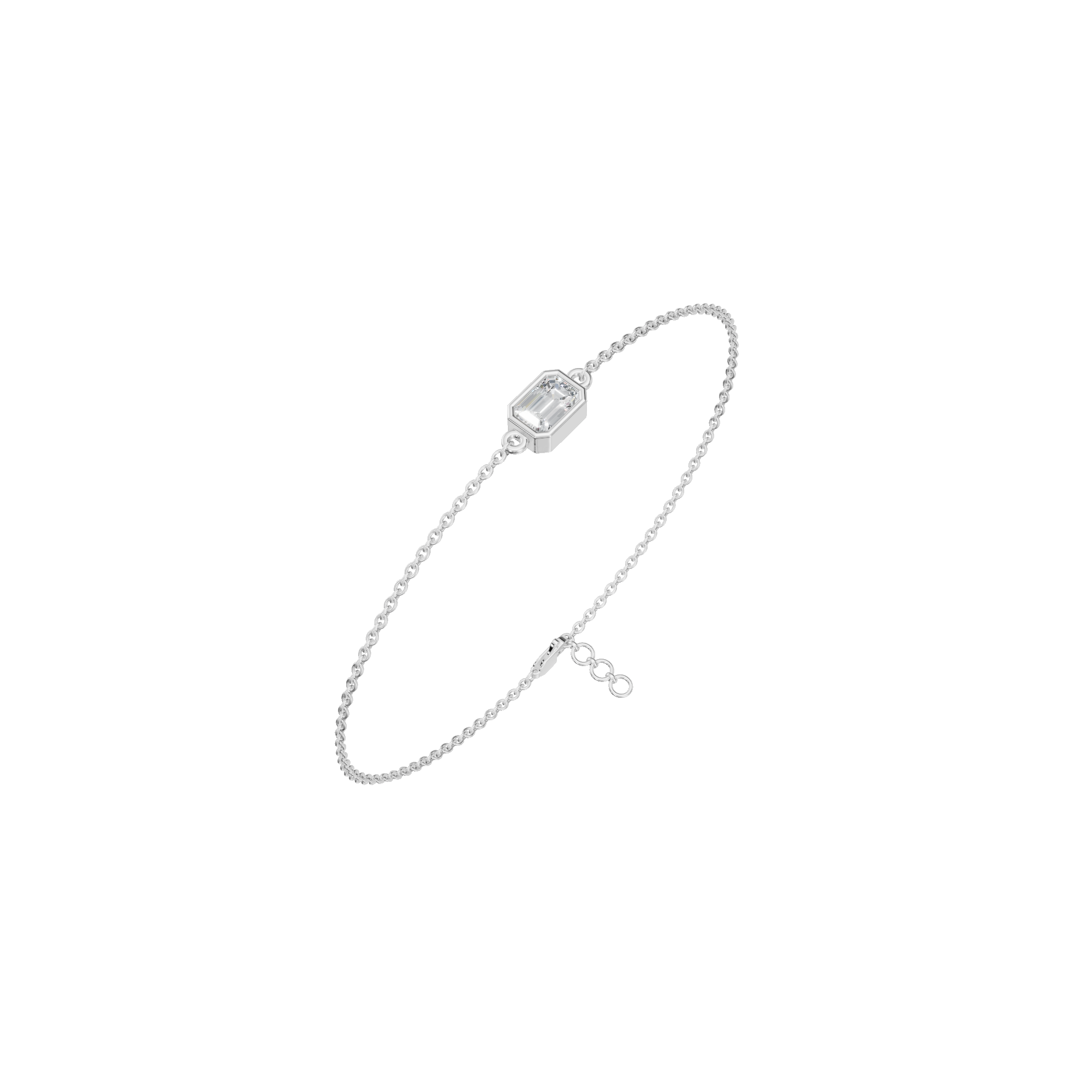 EMERALD SOLITAIRE BRACELET