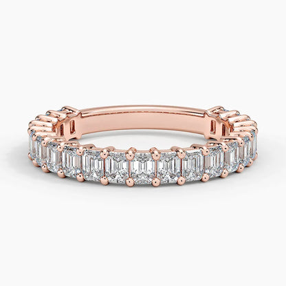 EMERALD THREE-QUARTER BAND - M&D Signature Jewels