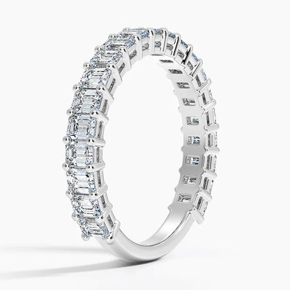 EMERALD THREE-QUARTER BAND - M&D Signature Jewels