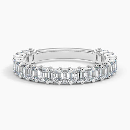 EMERALD THREE-QUARTER BAND - M&D Signature Jewels