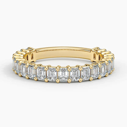EMERALD THREE-QUARTER BAND - M&D Signature Jewels