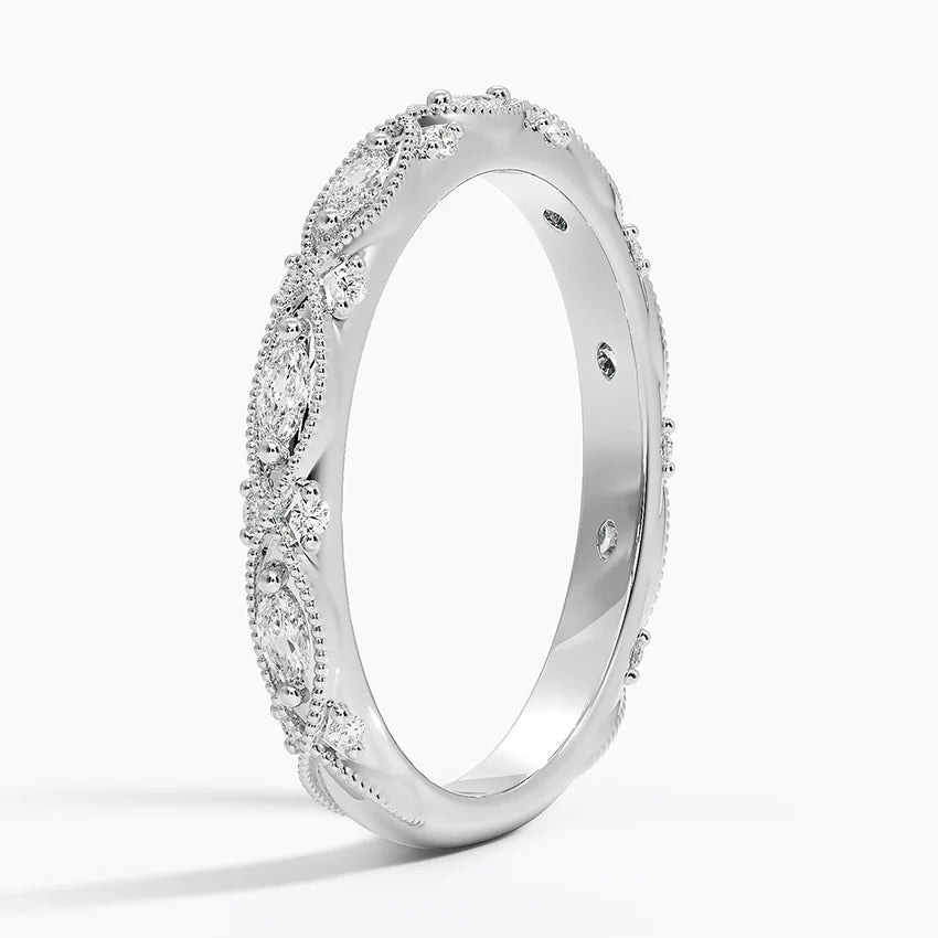 CIEL MILGRAIN DIAMOND RING