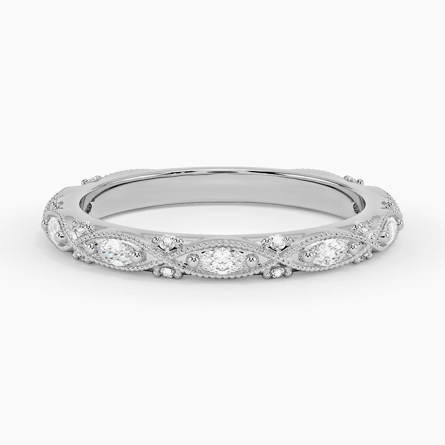 CIEL MILGRAIN DIAMOND RING
