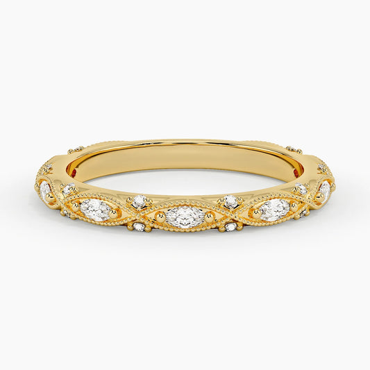 CIEL MILGRAIN DIAMOND RING - M&D Signature Jewels
