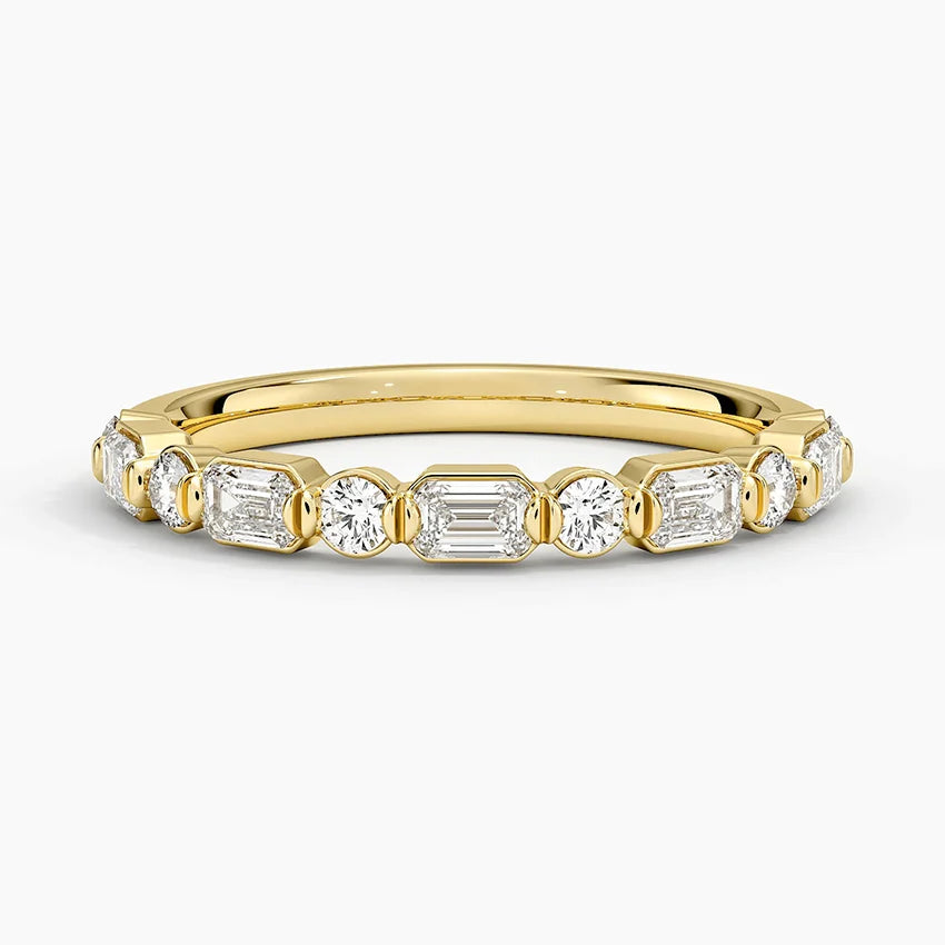 EMERALD ORBIT RING