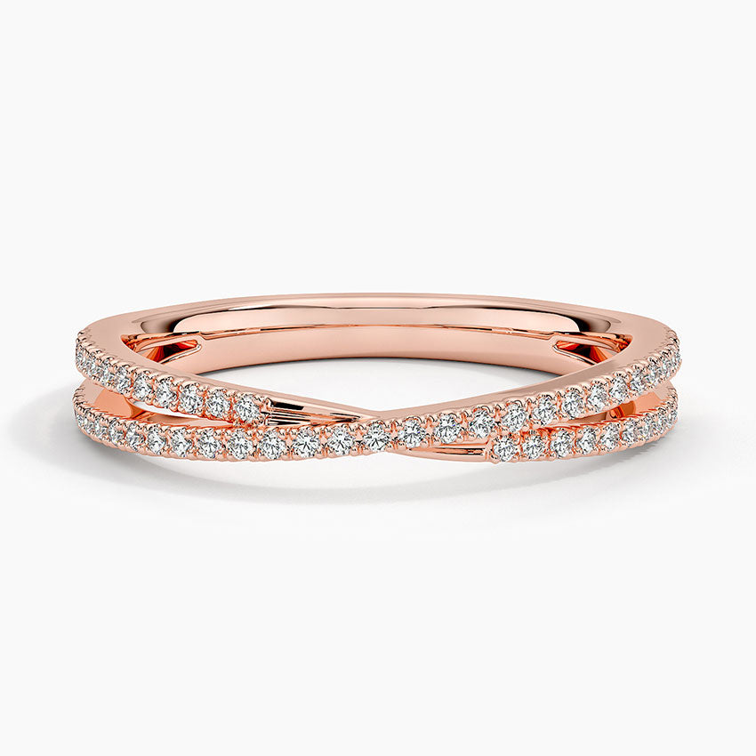 TWIN RADIANCE PAVE BAND