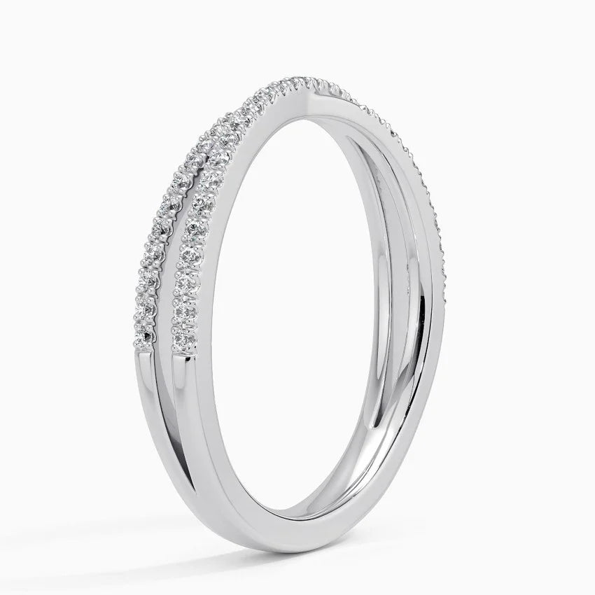TWIN RADIANCE PAVE BAND