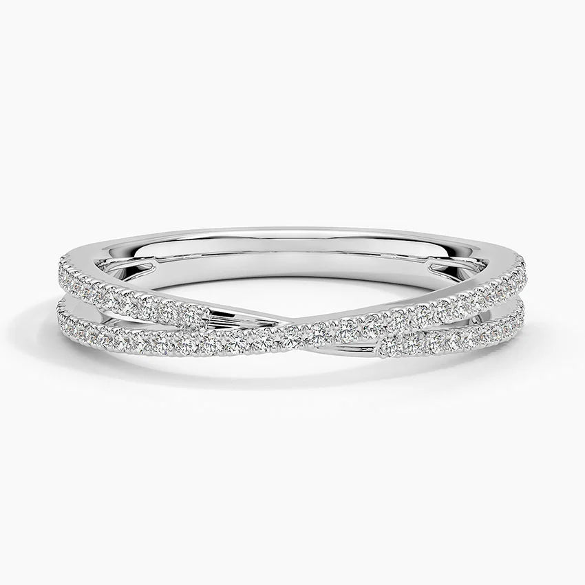 TWIN RADIANCE PAVE BAND
