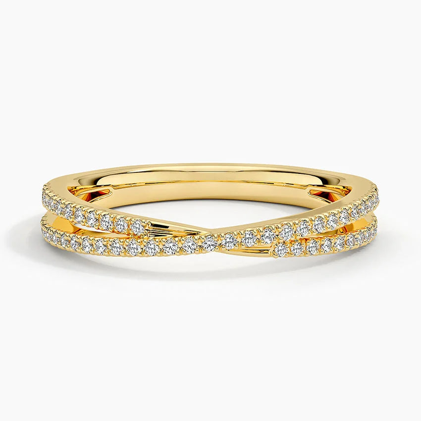 TWIN RADIANCE PAVE BAND