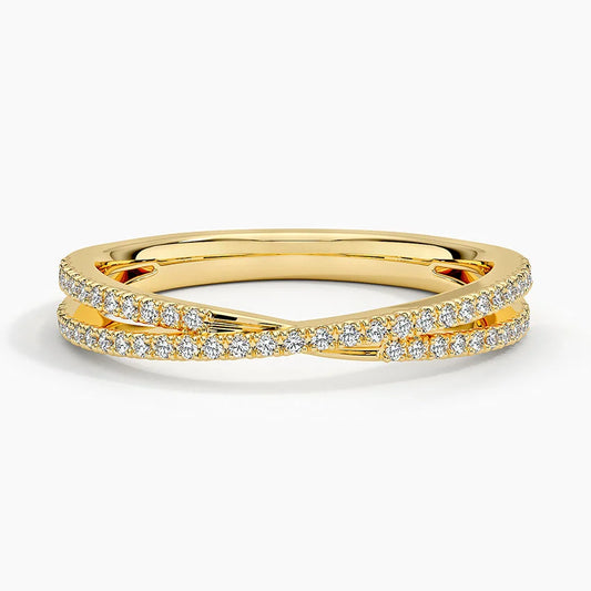 TWIN RADIANCE PAVE BAND - M&D Signature Jewels