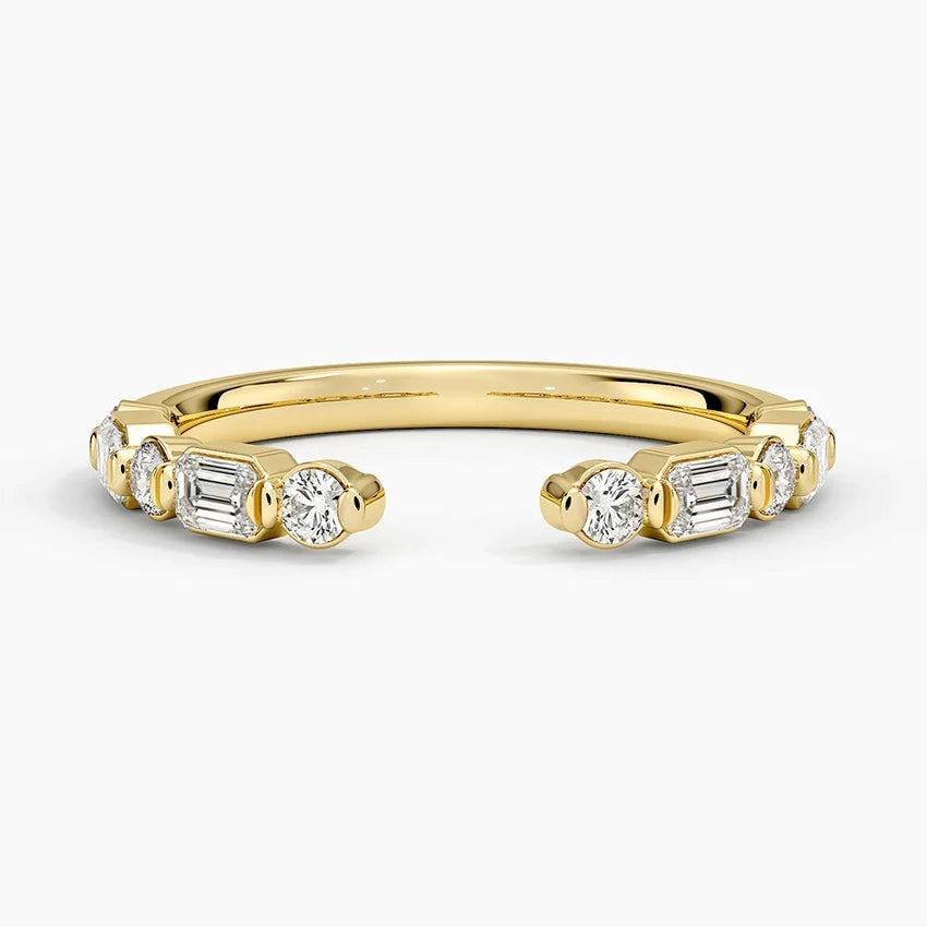 EMERALD ARC RING