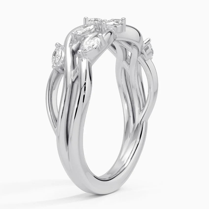 BRAIDED DIAMOND BAND
