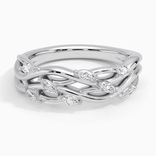 BRAIDED DIAMOND BAND