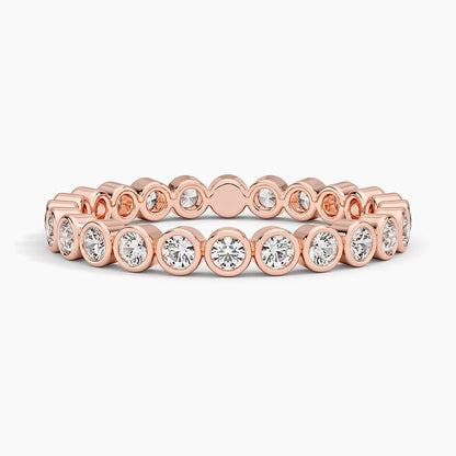 ROUND BEZEL ETERNITY BAND - M&D Signature Jewels