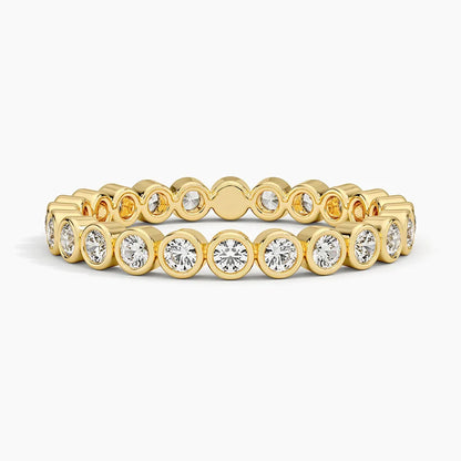 ROUND BEZEL ETERNITY BAND - M&D Signature Jewels