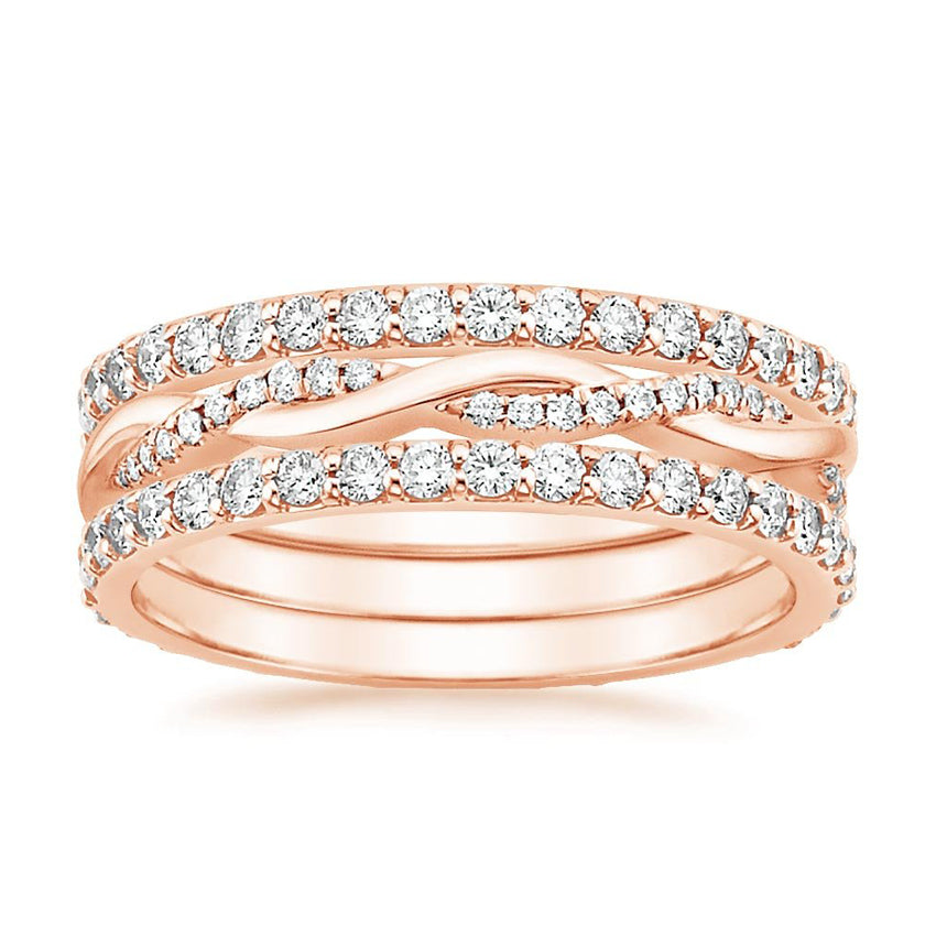 SPIRAL STACK BRILLIANCE RING