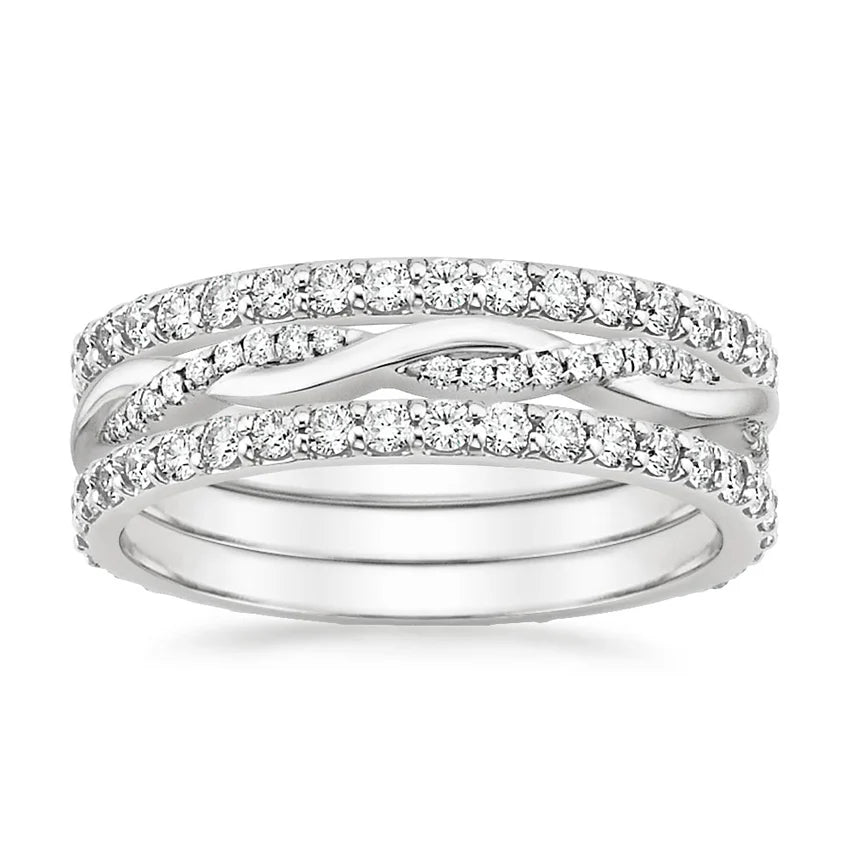 SPIRAL STACK BRILLIANCE RING