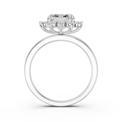EMERALD HALO RING