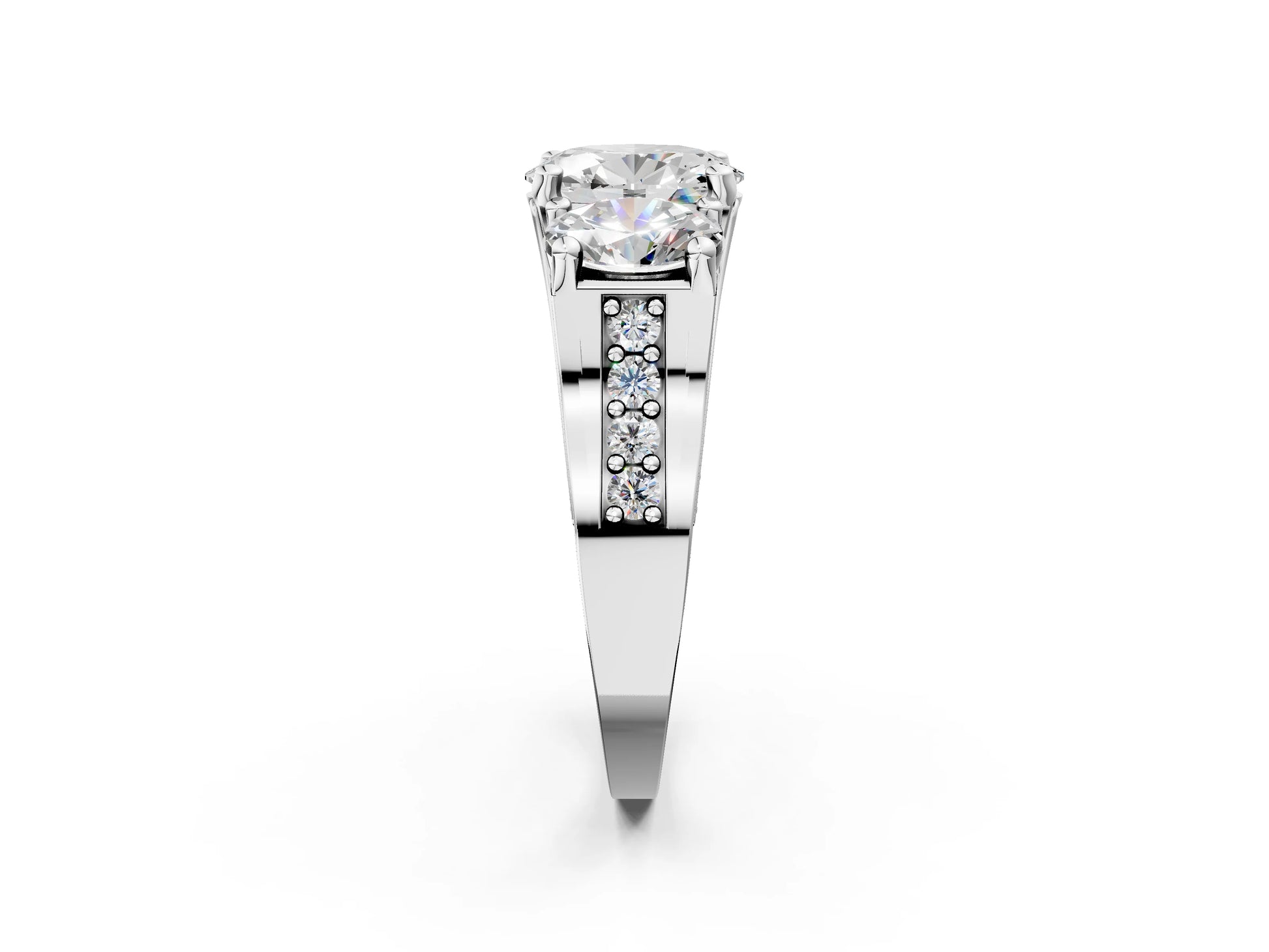 OVAL 3 STONE RING - M&D Signature Jewels