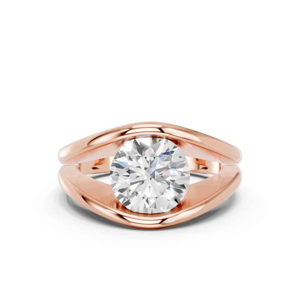 ROUND FANCY BEZEL RING