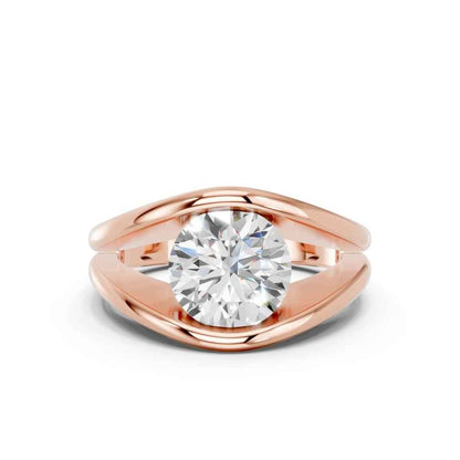 ROUND FANCY BEZEL RING