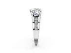 HEART 3 STONE RING