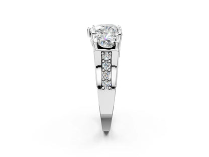 HEART 3 STONE RING - M&D Signature Jewels