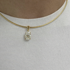 OVAL OMEGA NECKLACE