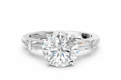 ROUND BAGUETTE ROUND CHANNEL RING - M&D Signature Jewels