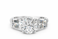 ROUND BAGUETTE CHANNEL RING