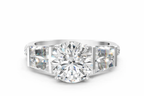 ROUND BAGUETTE CHANNEL RING