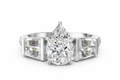 PEAR BAGUETTE CHANNEL RING